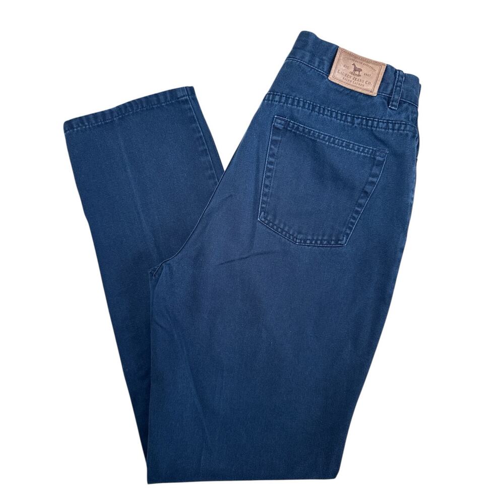 Ralph‎ Lauren Jeans Co Women's 6 High-Rise Straight-Leg Dark Wash 100% Cotton